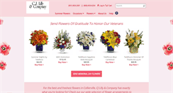 Desktop Screenshot of cjlillyflowers.com
